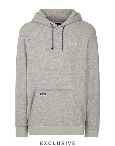 8 by COCO CAPITÁN Hooded track jacket  THE GEI  HOODIE Grey 100% Cotton
