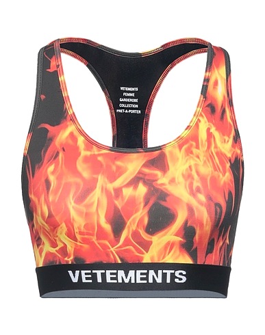 VETEMENTS Top Red 80% Polyamide, 20% Elastane