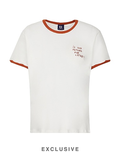 8 by COCO CAPITÁN T-shirt THE EASY TEE OXID White 100% Cotton