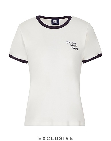 8 by COCO CAPITÁN T-shirt THE EASY TEE NAVY Bianco 100% Cotone