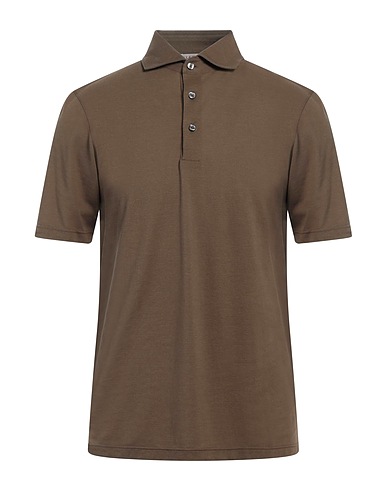 LA FILERIA Polo shirt Military green 100% Cotton