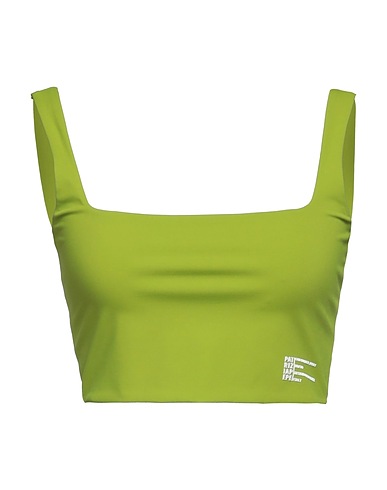 PATRIZIA PEPE Crop top Lime green 73% Polyamide, 27% Elastane