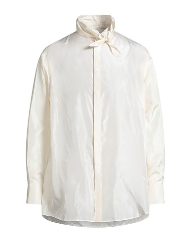 VALENTINO GARAVANI Camicia tinta unita Bianco 100% Seta