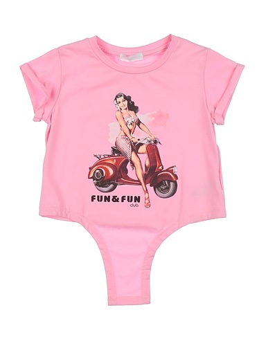 FUN & FUN T-shirt Ροζ 95% Βαμβάκι, 5% Ελαστάνη