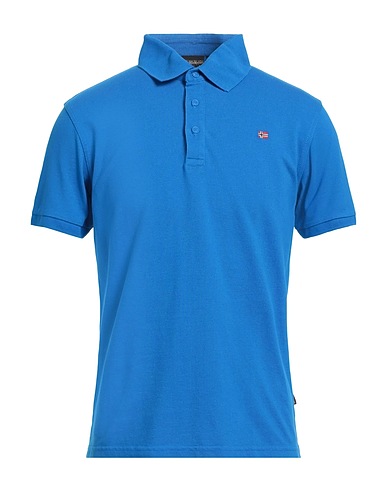 NAPAPIJRI Polo Blu 100% Cotone