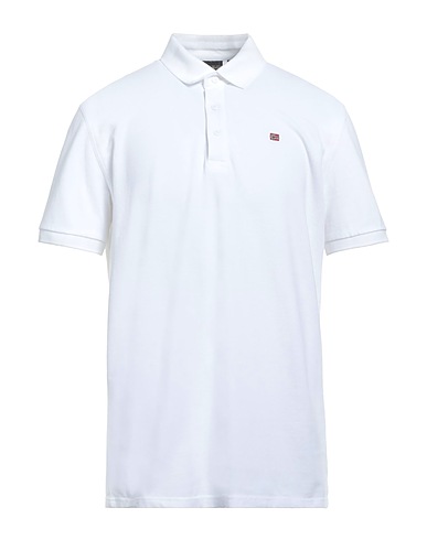 NAPAPIJRI Poloshirt Weiß 100% Baumwolle