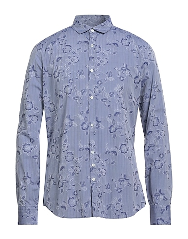 AGLINI Patterned shirt Blue 100% Cotton