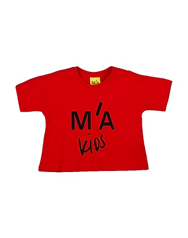 M'A KIDS T-shirt Rosso 100% Cotone organico