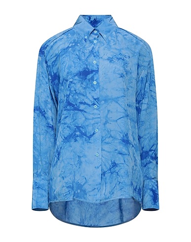 PROENZA SCHOULER PSWL Patterned shirts & blouses Blue 100% Silk