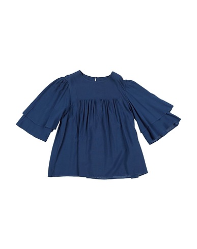 DONDUP Top Blu navy 100% Viscosa