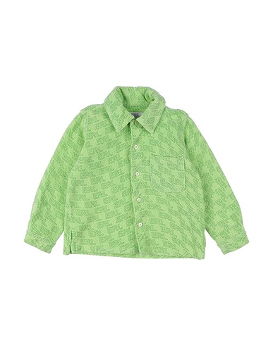 ERL Camicia fantasia Verde chiaro 97% Cotone, 3% Elastan