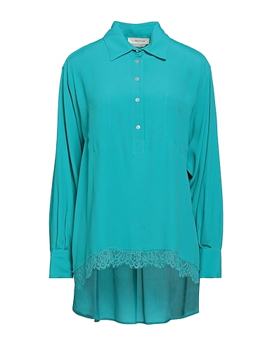 ANNA MOLINARI Top Turquoise 85% Acetate, 15% Silk