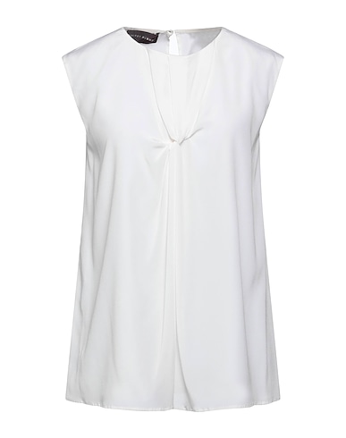 TALBOT RUNHOF Top White 91% Silk, 9% Elastane