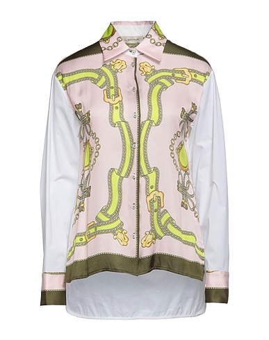 ANNA MOLINARI Patterned shirts & blouses Light pink 100% Viscose, Cotton, Elastane
