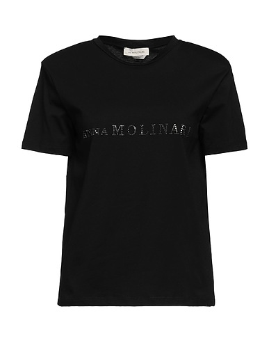 ANNA MOLINARI T-shirt Black 100% Cotton