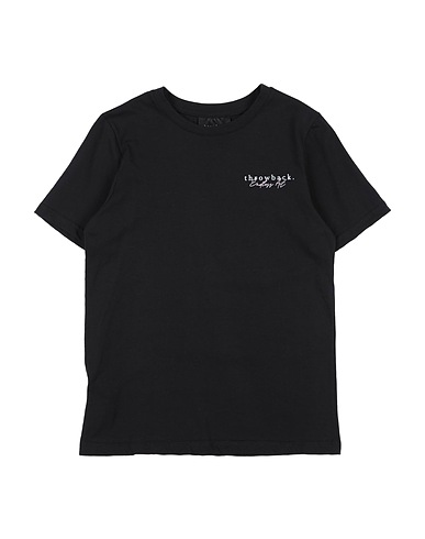 THROWBACK. T-shirt Black 100% Cotton