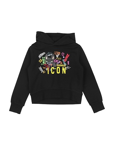DSQUARED2 Sudadera Negro 100% Algodón