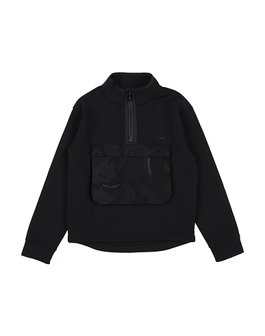EMPORIO ARMANI Hooded track jacket  Black 69% Polyester, 25% Viscose, 6% Elastane