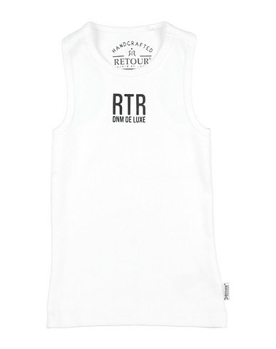 RETOUR Tank top White 95% Cotton, 5% Elastane
