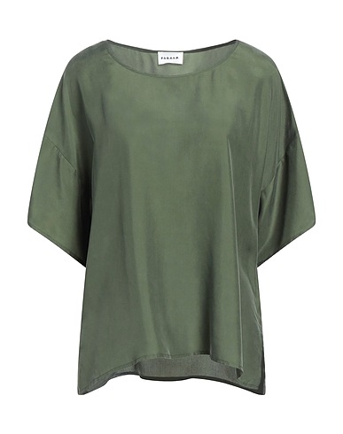 P.A.R.O.S.H. Silk top Military green 100% Silk