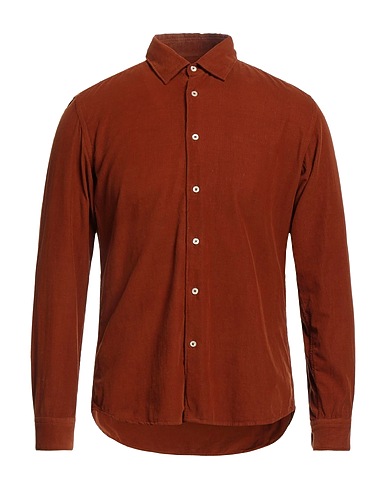 ALTEA Camicia tinta unita Ruggine 100% Cotone
