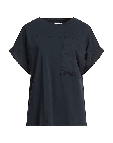 ALPHA STUDIO Basic T-shirt Navy 95% Cotton, 5% Elastane