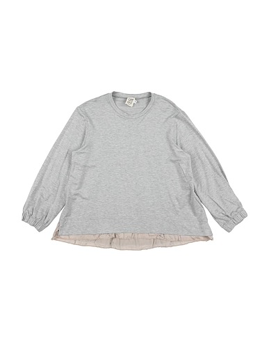 CAFFÉ D'ORZO T-shirt Light grey 91% Viscose, 9% Elastane, Rayon