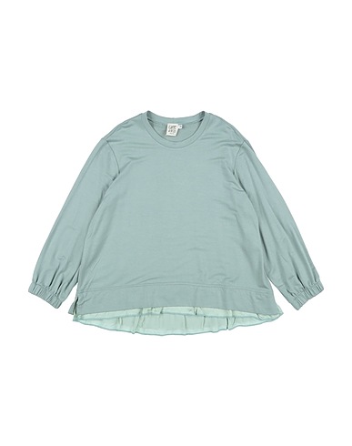 CAFFÉ D'ORZO T-shirt Sage green 91% Viscose, 9% Elastane, Rayon