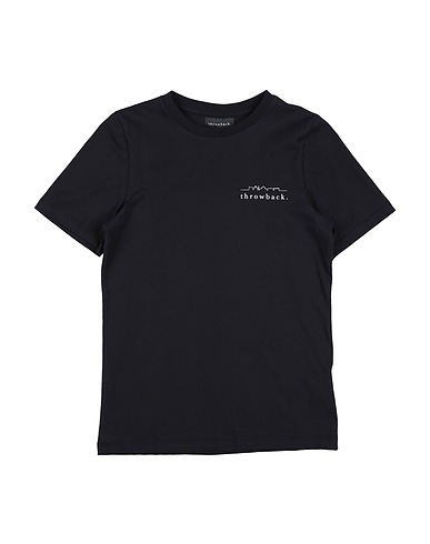 THROWBACK. T-shirt Black 100% Cotton