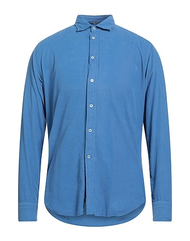 B.D.BAGGIES Camicia tinta unita Blu 100% Cotone