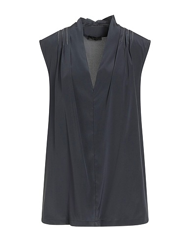 PESERICO Top Midnight blue 94% Silk, 6% Elastane