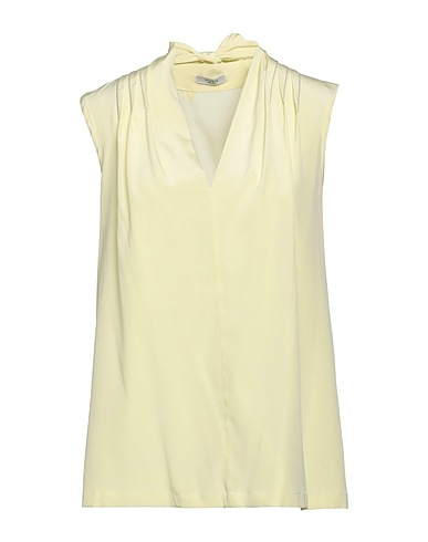 PESERICO Top Light green 94% Silk, 6% Elastane