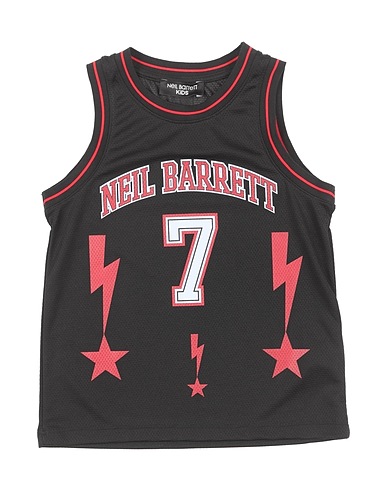 NEIL BARRETT Tank top Black 100% Cotton
