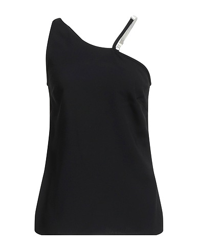 GIVENCHY One-shoulder top Black 92% Viscose, 8% Elastane, Acetate