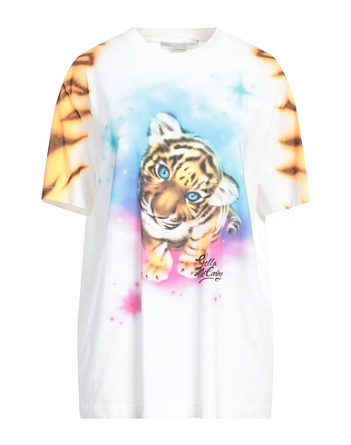 STELLA McCARTNEY T-shirt White 100% Cotton, Elastane