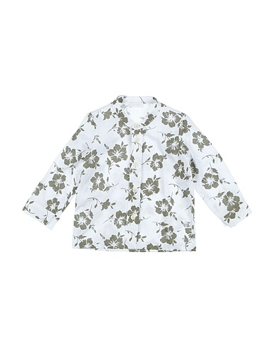IL GUFO Patterned shirt White 100% Cotton