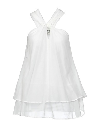 ATTIC AND BARN Top White 72% Cotton, 28% Silk