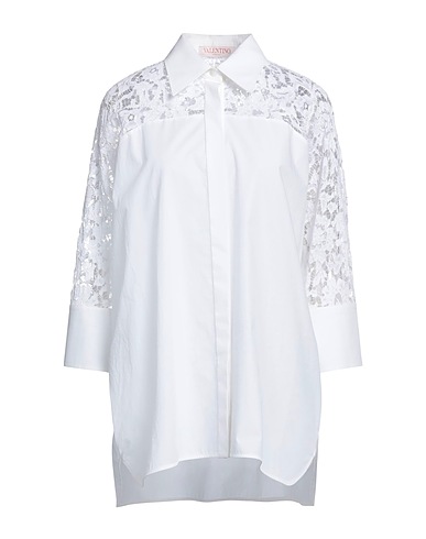 VALENTINO GARAVANI Solid colour shirts & blouses Off white 100% Cotton