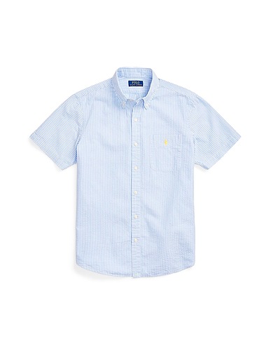 POLO RALPH LAUREN Рубашка в полоску Небесно-голубой 100% Хлопок