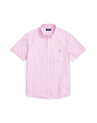 POLO RALPH LAUREN Рубашка в полоску Розовый 100% Хлопок