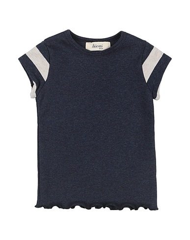 BISOUS T-shirt Midnight blue 95% Cotton, 5% Elastane