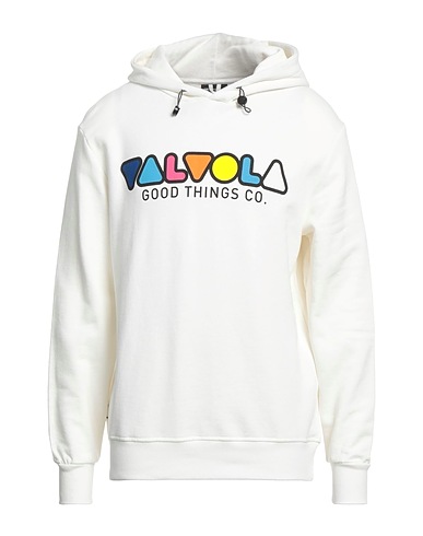 VALVOLA. Hooded track jacket  White 100% Cotton