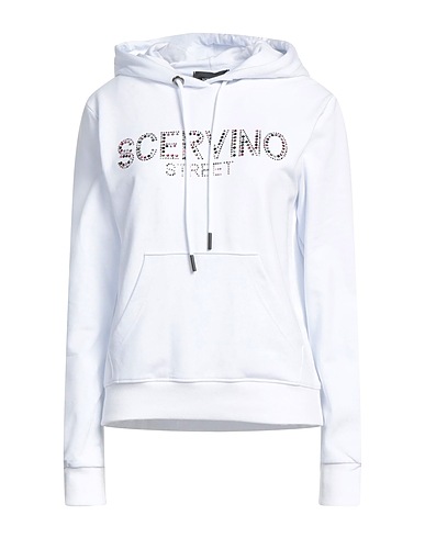 SCERVINO Hoodie Weiß 95% Baumwolle, 5% Elastan