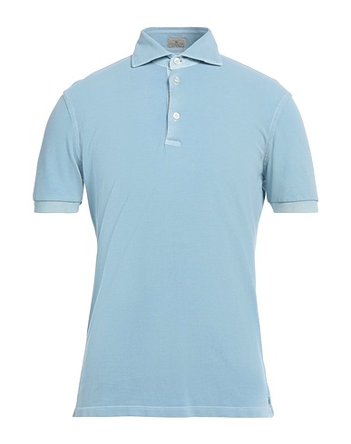 SONRISA Polo shirt Light blue 100% Cotton