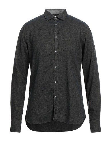 AGLINI Patterned shirt Charcoal 100% Cotton