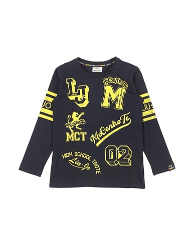 LIU •JO MAN T-shirt ME CONTRO TE Blu notte 95% Cotone, 5% Elastan