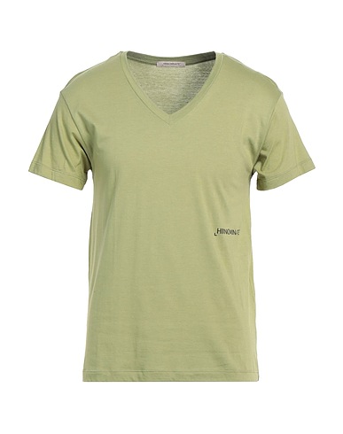 HINNOMINATE Basic T-shirt Sage green 50% Cotton, 50% Modal