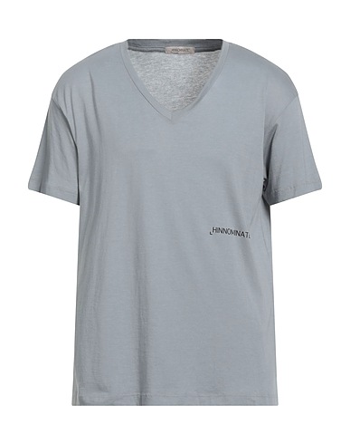 HINNOMINATE Basic T-Shirt Light grey 50% Cotton, 50% Modal