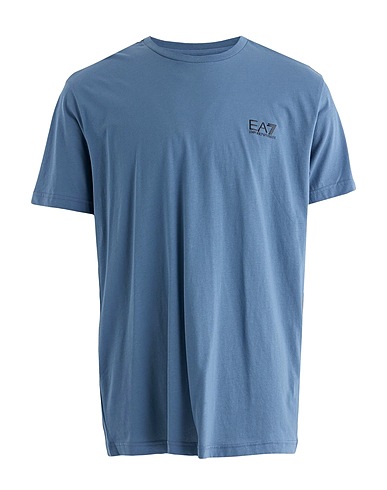 EA7 T-shirt Slate blue 100% Cotton