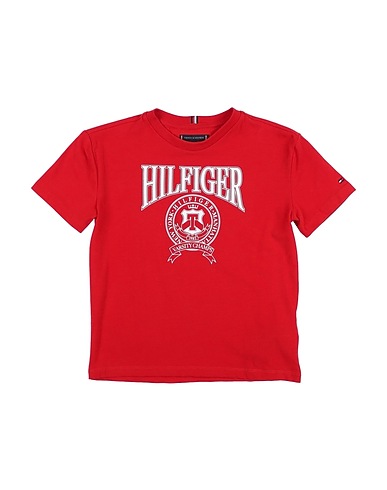 TOMMY HILFIGER T-shirt Rosso 93% Cotone, 7% Elastan